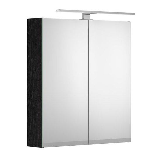 Gustavsberg Artic Spegelskåp 60 cm, integrerat eluttag Svart