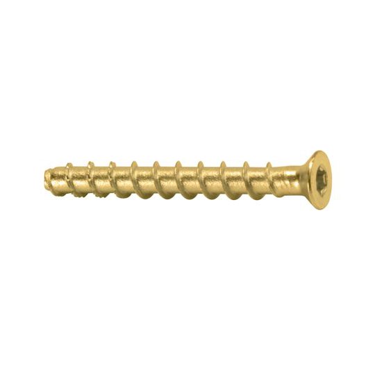 Heco Multi-Monti 912005040512 Betongskruv MULTI-MONTI MMS+KS, LITET HUVUD 5/5 x 40 mm, gul, 1-pack