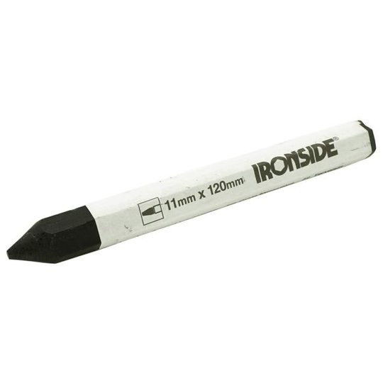 Ironside 100750 Färgkrita 11x120 mm, sexkantig, 12-pack Svart