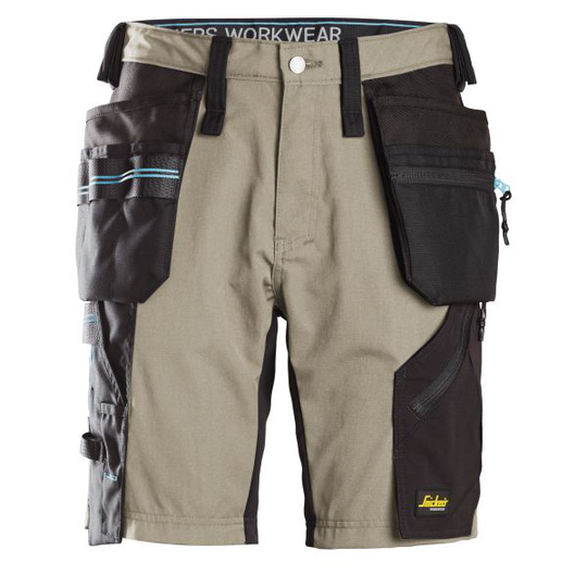Snickers 6110 LiteWork Arbetsshorts grön/svart Strl 44