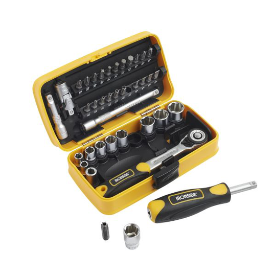 Ironside 748659 Hylsnyckelsats 38 delar, 1/4"