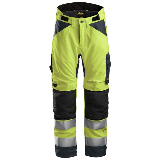 Snickers 6639 AllroundWork Vinterbyxa varsel, gul, kort storlek XS