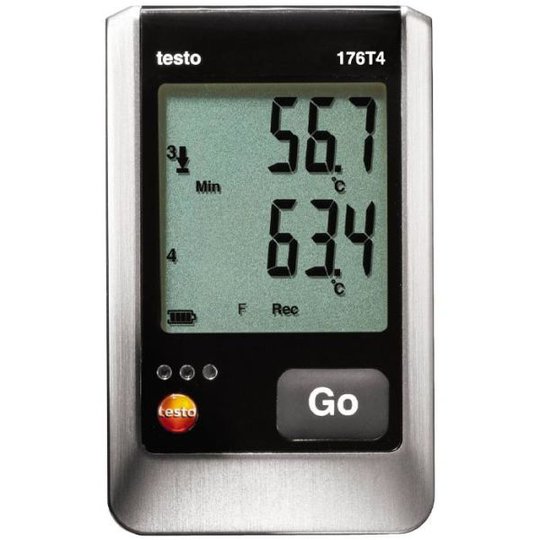 Testo 176 T4 Datalogger temperatur, 4 kanaler