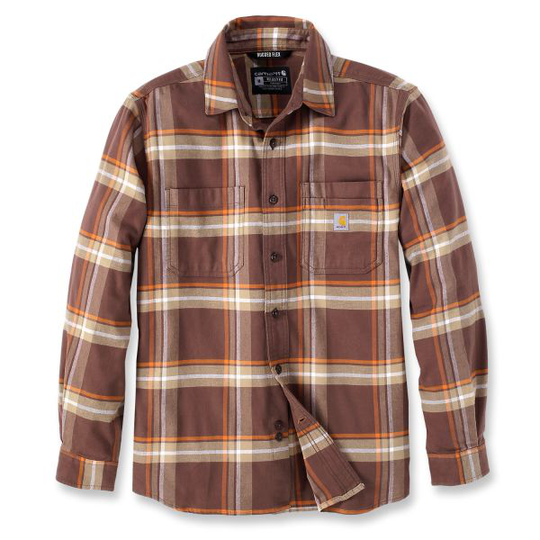 Carhartt 105945B57-S Flanellskjorta brun S