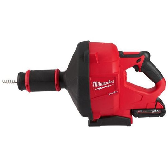 Milwaukee M18 FDCPF10-201C Avloppsrensare med 2,0Ah batteri och laddare