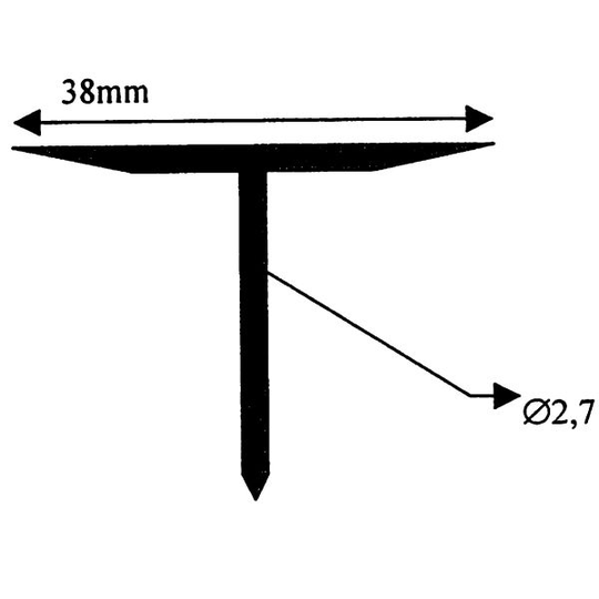 Climatech CDF Svetsspik Bredd: 2,7 mm, 1000-pack Längd: 19 mm