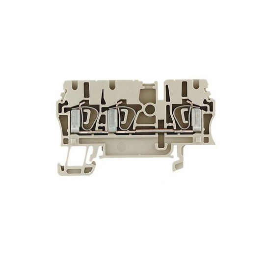 Weidmüller ZDU 2.5/3AN Genomgångsradplint beige, 0.5-4 mm², 24 A Längd: 64.5 mm