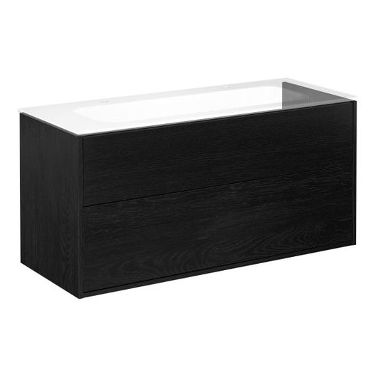 Gustavsberg Artic Kommod svart, 120 cm, utan tvättställ