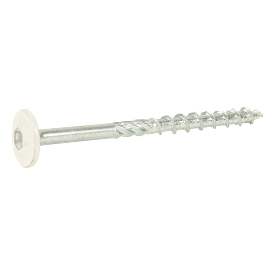 TRÄKONSTRUKTIONSSKRUV-W FZB+ VIT RAL9010 6,0X80 | Beijerbygg Byggmaterial