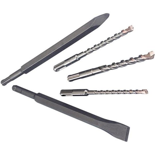 Metabo 630477000 Borr- & mejselset SDS-plus, 5 delar