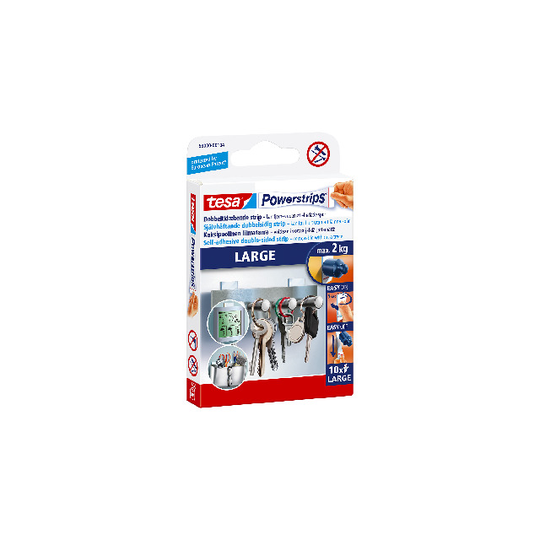 DUBBELHÄFTANDE POWERSTRIPS 58000 TESA LARGE | Beijerbygg Byggmaterial
