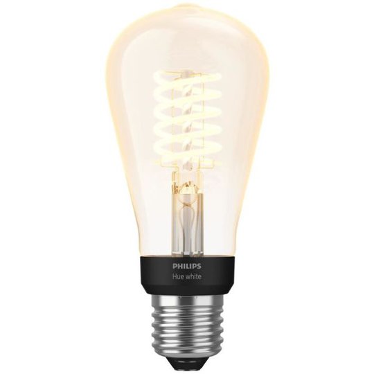Philips Hue White LED-lampa 7W, E27, Edison-form