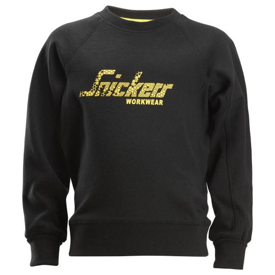 Snickers 7509 Sweatshirt junior, svart 98/104