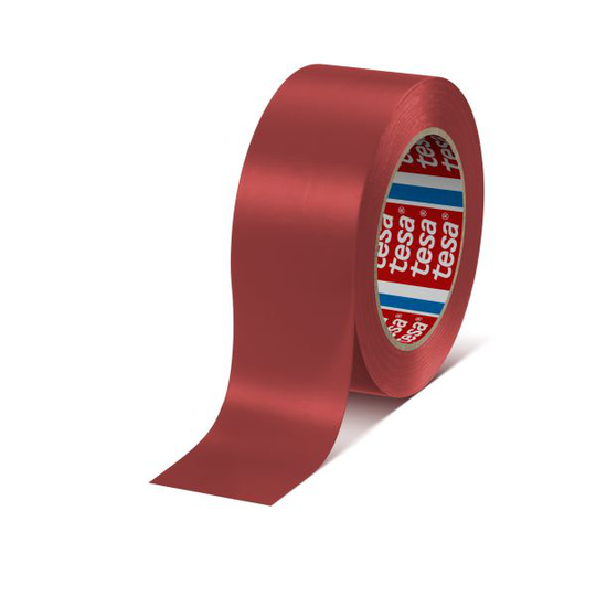 Tesa 4169 Golvmarkeringstejp PVC röd, 33 m x 50 mm
