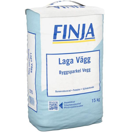 Finja Laga Vägg Spackel dammreducerat, 15 kg