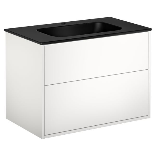 Gustavsberg Artic Kommod vit, 80 cm, med tvättställ