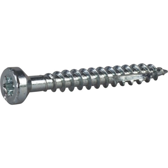 ESSVE 513030 Träskruv 6 mm Ø, FZB, 8-pack 50 mm
