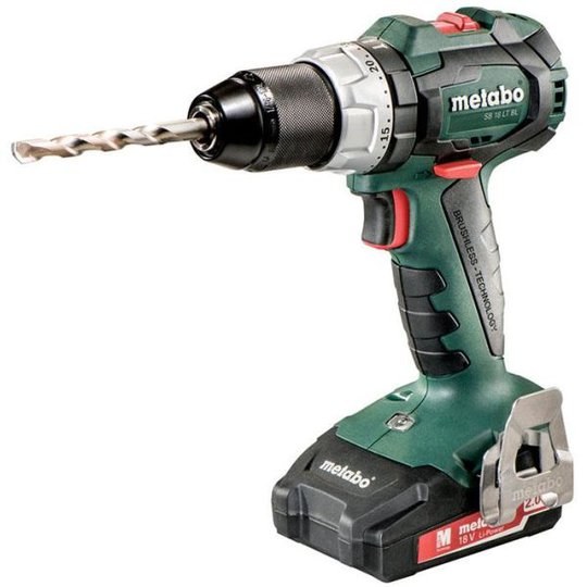 Metabo SB 18 LT BL Slagborrmaskin med 2,0Ah batterier och laddare