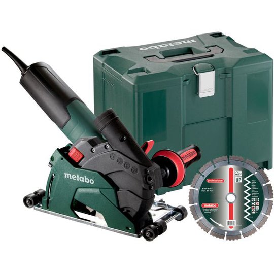 Metabo T 13-125 CED Vinkelslip med väska och diamantkapskiva, 1350 W