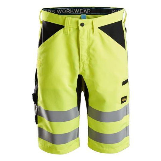 Snickers 6132 Shorts varsel, gul/svart C44