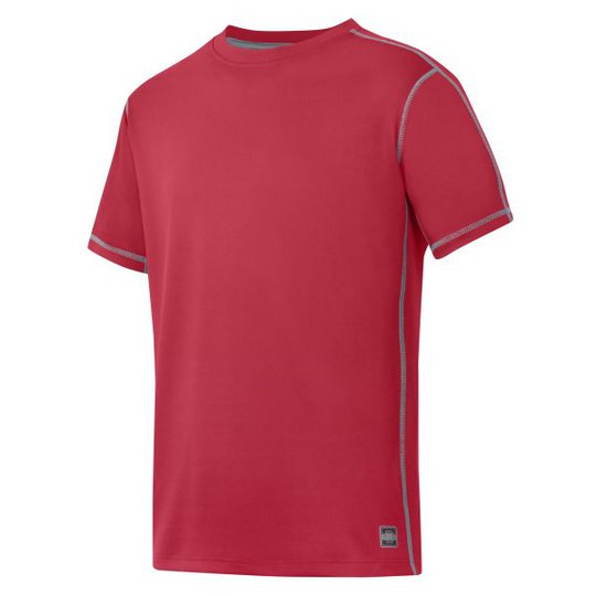 Snickers 2508 T-shirt röd XS