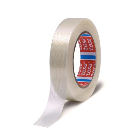Tesa 4590 Bandningstejp transparent, glasfiberarmerad 50 m x 25 mm