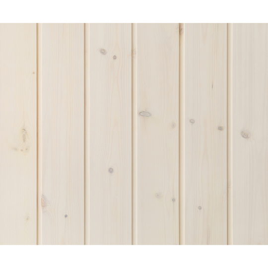 15X120X3600 SPÅRPANEL 4019 PUTSAD VAXLASYR VIT 16% | Beijerbygg Byggmaterial
