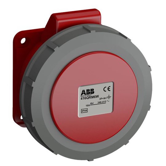 ABB 2CMA102337R1000 Paneluttag snabbansluten, vibrationsbeständig Rak, 5-polig, IP44