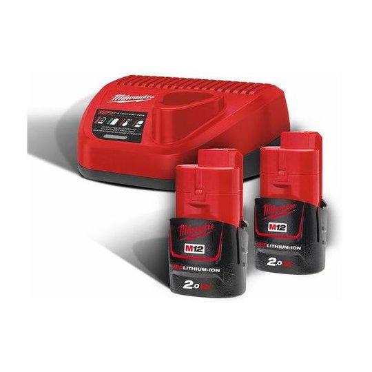 Milwaukee M12 NRG-202 Laddpaket