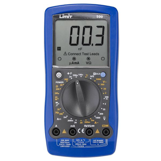 Limit 500 Multimeter inkl. batterier