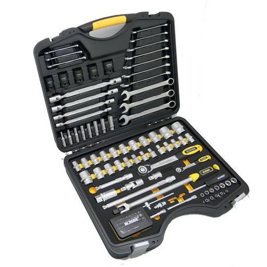 Ironside 102341 Hylsnyckelsats 1/4" & 1/2", med bits, 114 delar