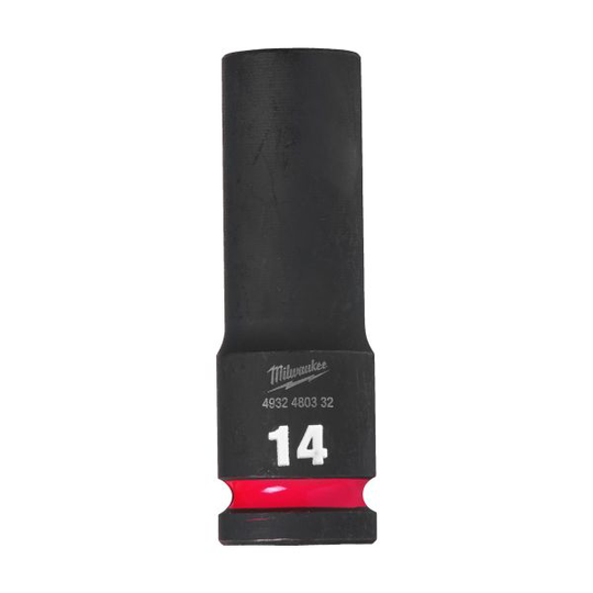 Milwaukee Shockwave Impact Duty Krafthylsa 1/2" fyrkant, djup 14 mm