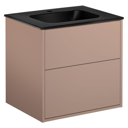 Gustavsberg Artic Kommod peach, 60 cm, med tvättställ