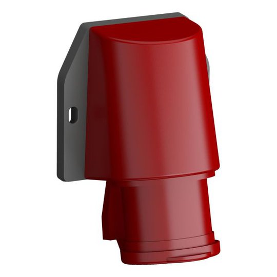 ABB 2CMA102373R1000 Väggintag snabbansluten, vibrationsbeständig Röd, 32 A, 4-polig, IP44, med lock