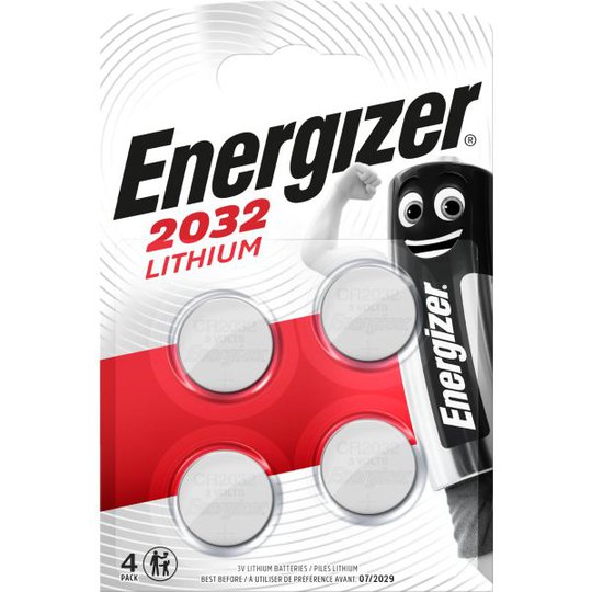 Energizer 2032 Knappcellsbatteri litium, 3 V 4-pack