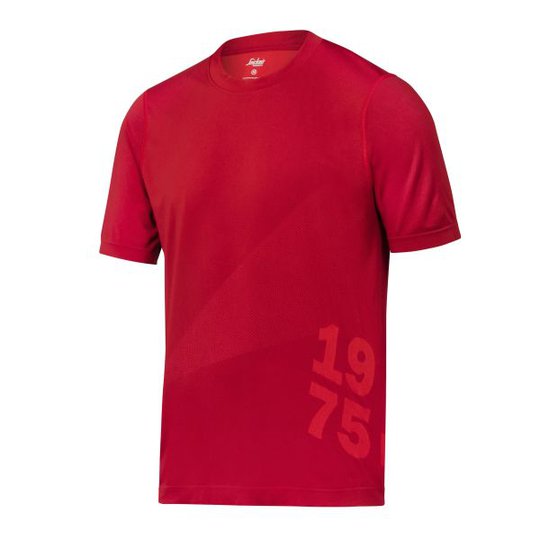 Snickers 2519 FlexiWork T-shirt röd XS