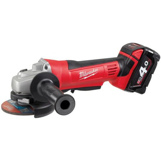Milwaukee HD18 AG-125-402C Vinkelslip med batterier och laddare
