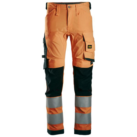 Snickers 6343 Arbetsbyxa orange/svart Stl 44