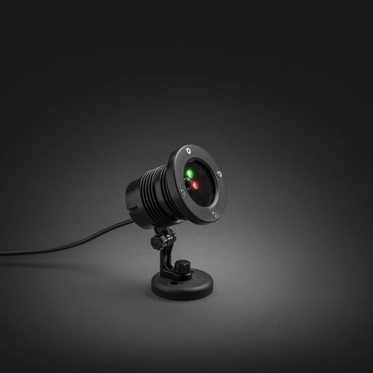 Konstsmide 4530-590 Laserlampa röd & grön, LED, timer, 12V/IP44