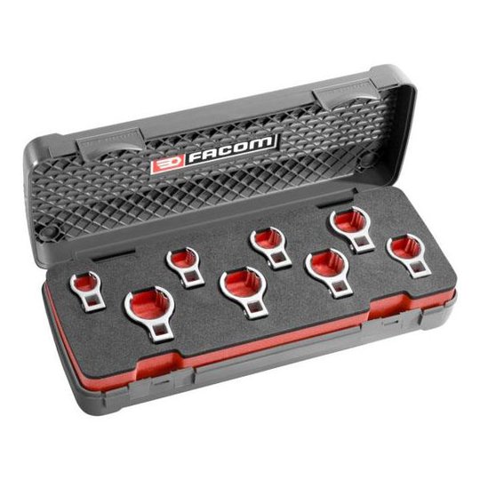 Facom J.J8FLU Kråkfotsnyckelsats 3/8" 8 delar, tum