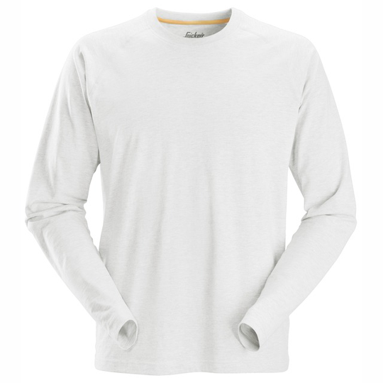 T-SHIRT LÅNGÄRMAD AW VIT | Beijerbygg Byggmaterial