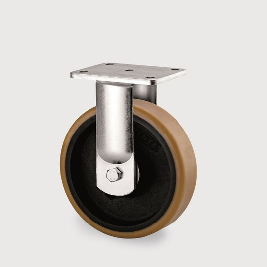 Tente 9688FTP125P63 Industrihjul fast hjul, platta 135x110 mm 125 mm
