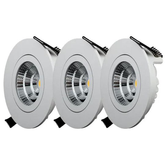 Designlight QB-301MW Downlight tilt, 3-pack 2700K