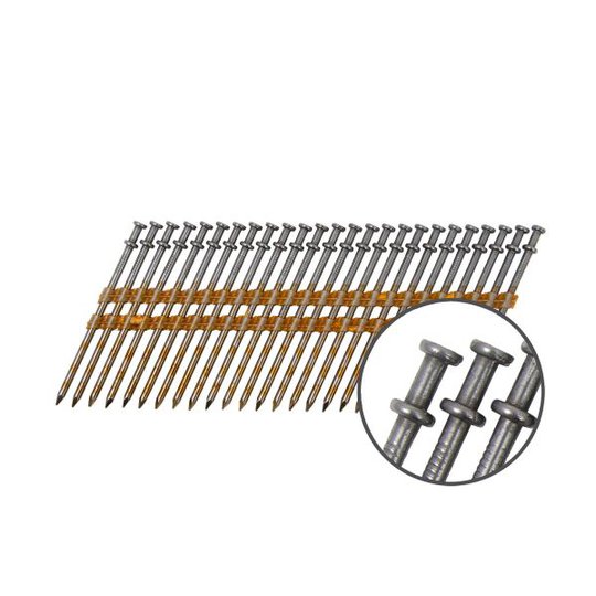 TJEP 838990 Spik RAKBANDAD, 21°, FH, BLANK 2000-pack 3,3 x 75 mm
