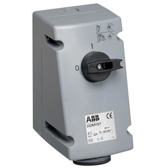 ABB 2CMA167701R1000 Vägguttag IP44, 3P+J, 32 A 500 V