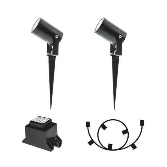 LightsOn 5082 Markspotlight med tillbehör, 2-pack