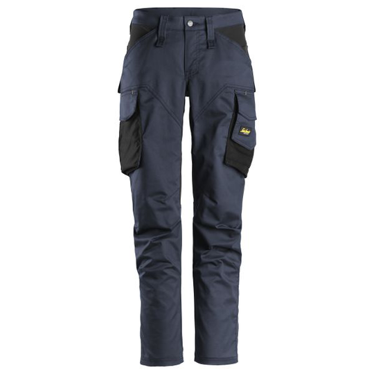 Snickers 6703 AllroundWork Arbetsbyxa stretch, dam, marinblå/svart 18