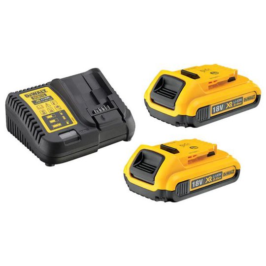 Dewalt DCB115D2 Laddpaket 2 st 2,0 Ah batterier och laddare
