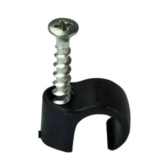 Gelia 4015041642 Skruvclips svart, 10-pack 14-18 mm, skruvlängd 38 mm