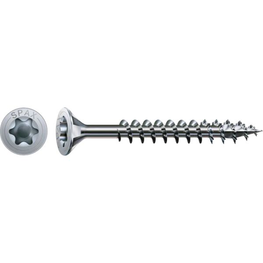 SPAX 1191010500703 Träskruv 5 mm TFT, FZB, T-STAR plus, helgängad 5,0 x 70 mm, 100-pack